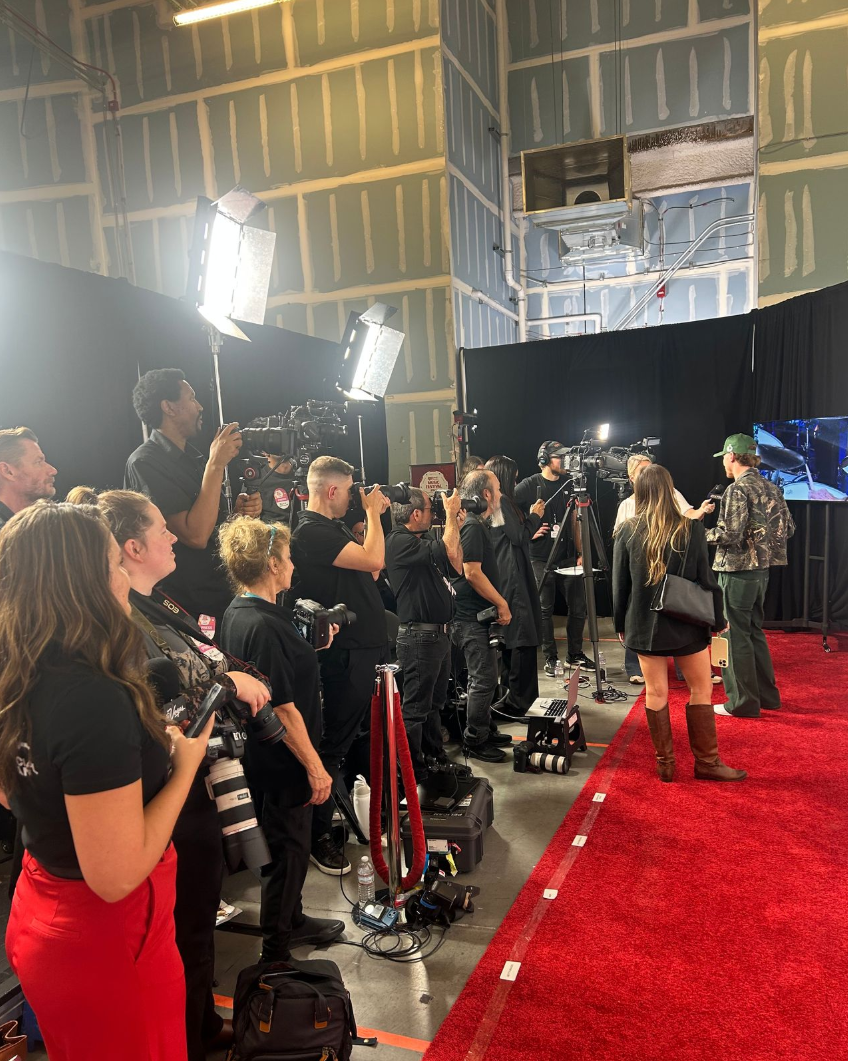 Bailey Zimmerman being interviewed