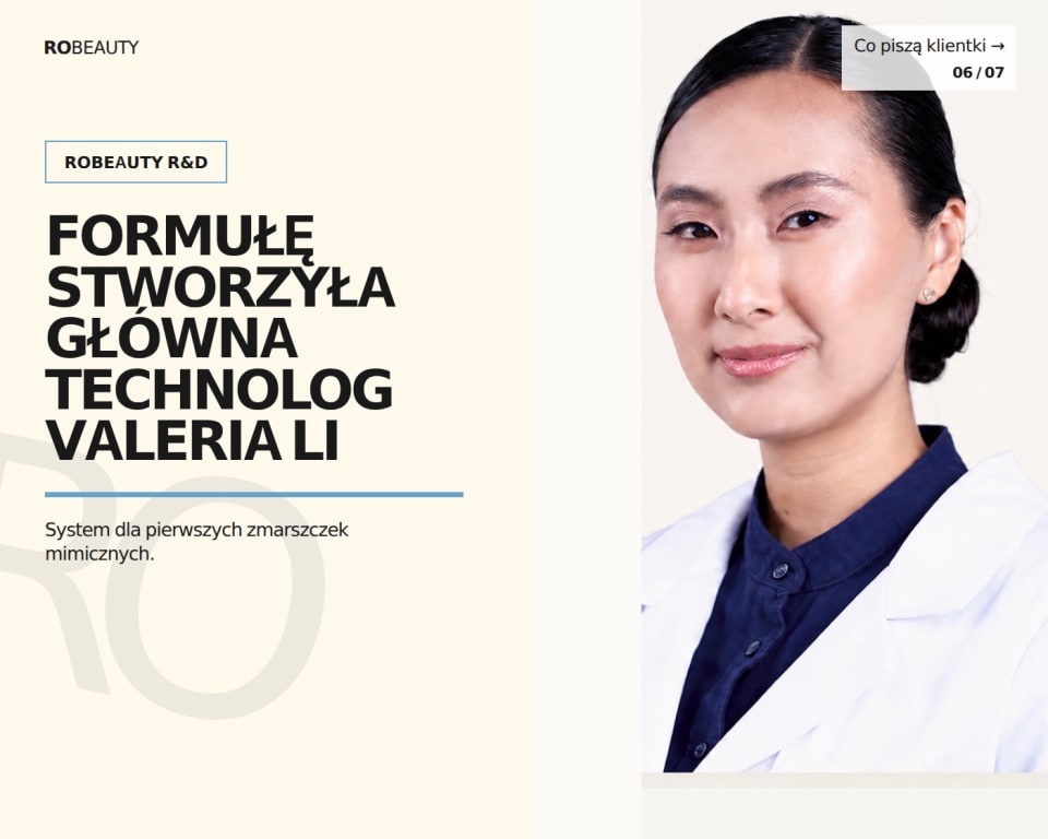 Formułę stworzyła główna technolog ROBEAUTY Valeria Li