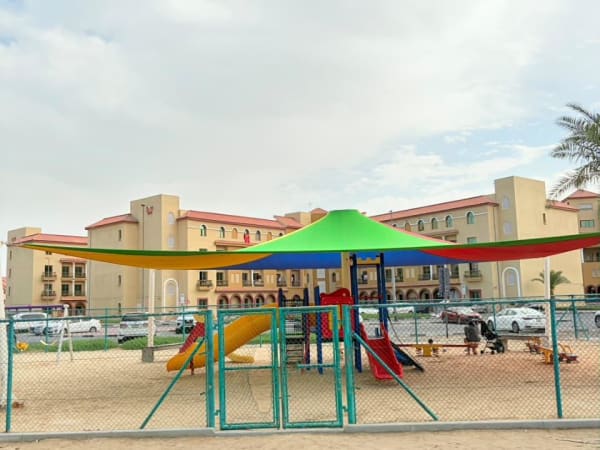 Outdoor play area upgrades and shade structure installation at International City Dubai - Image 4