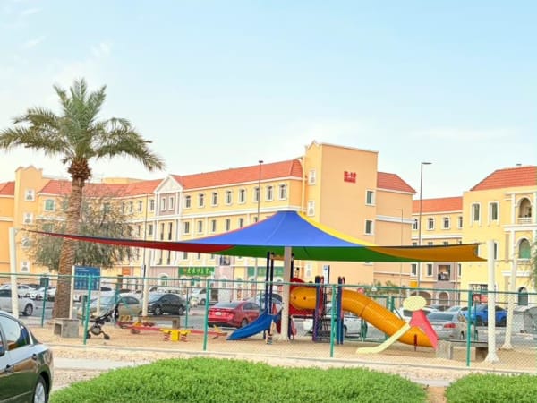 Outdoor play area upgrades and shade structure installation at International City Dubai - Image 3