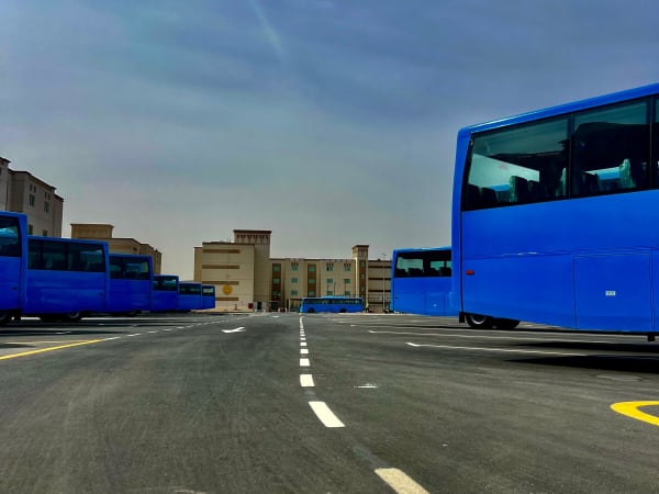 Bus station construction at Dubai Industrial City Labour Village 2 - Image 4