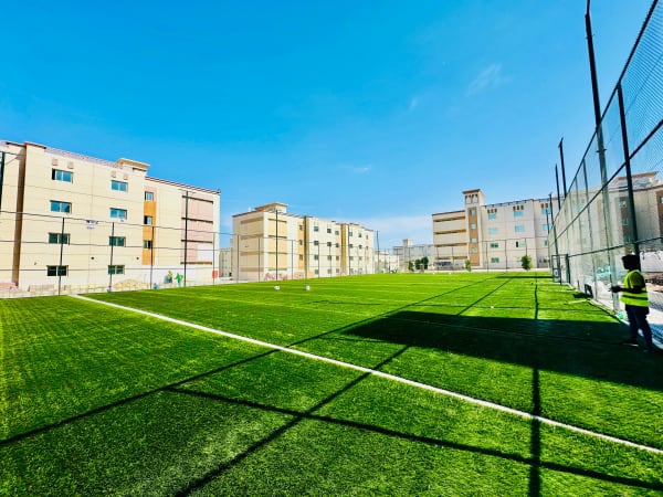 Football ground design and construction at Dubai Industrial City Labour Village 2 - Image 9