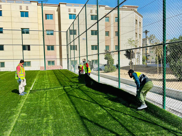 Football ground design and construction at Dubai Industrial City Labour Village 2 - Image 6