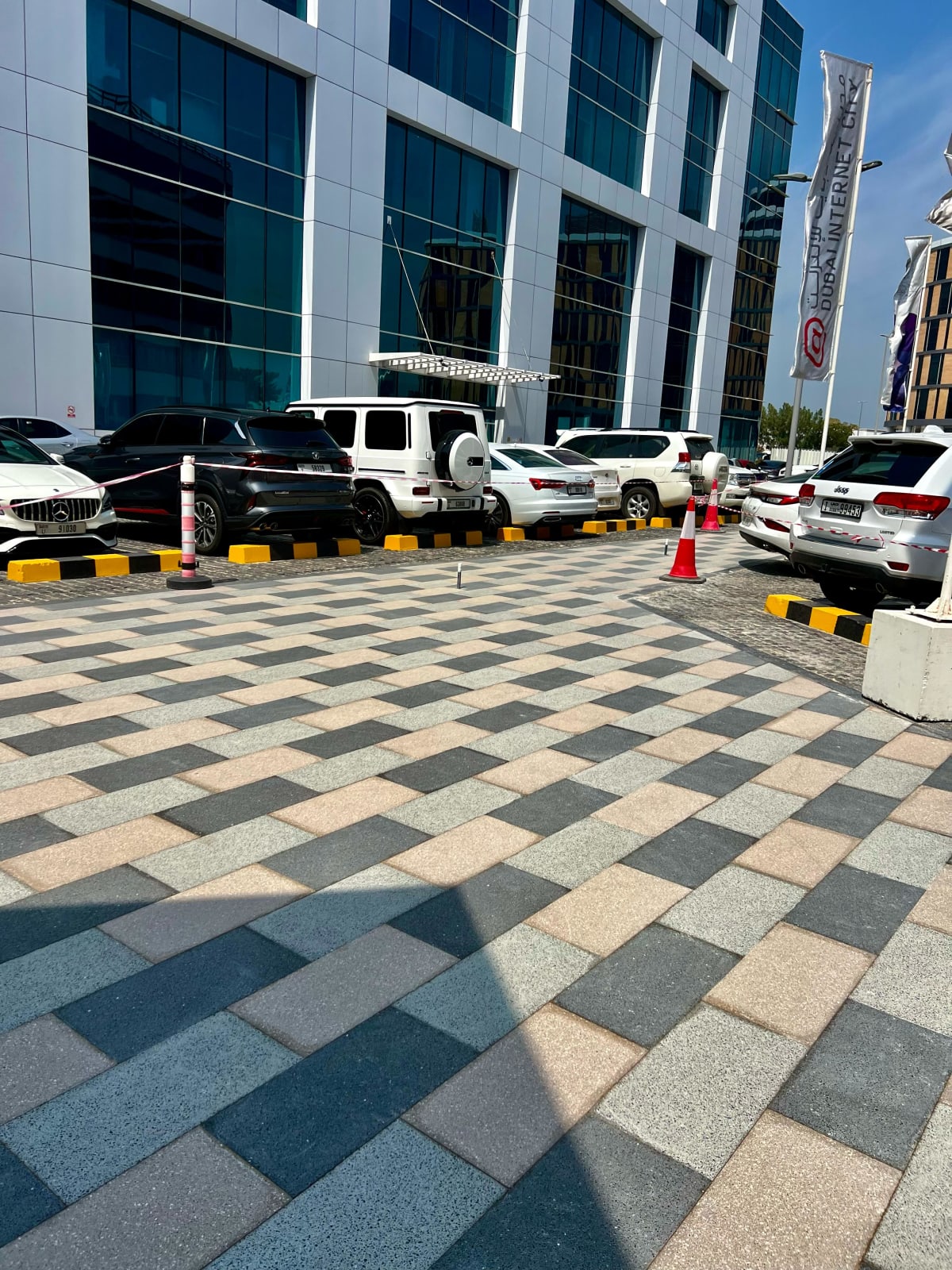 Hardscape design and installation project at Injaaz Building Dubai Internet City - Image 4
