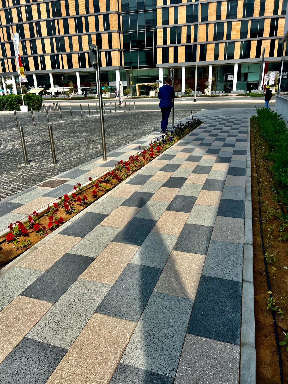 Hardscape design and installation project at Injaaz Building Dubai Internet City - Image 2