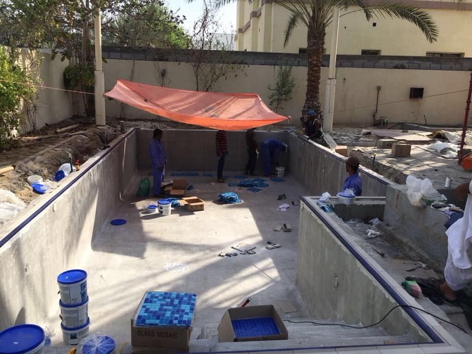 Villa swimming pool construction project in Al Barsha Dubai - Image 5