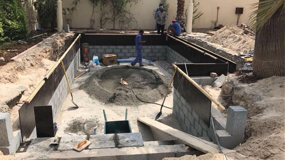 Villa swimming pool construction project in Al Barsha Dubai - Image 6