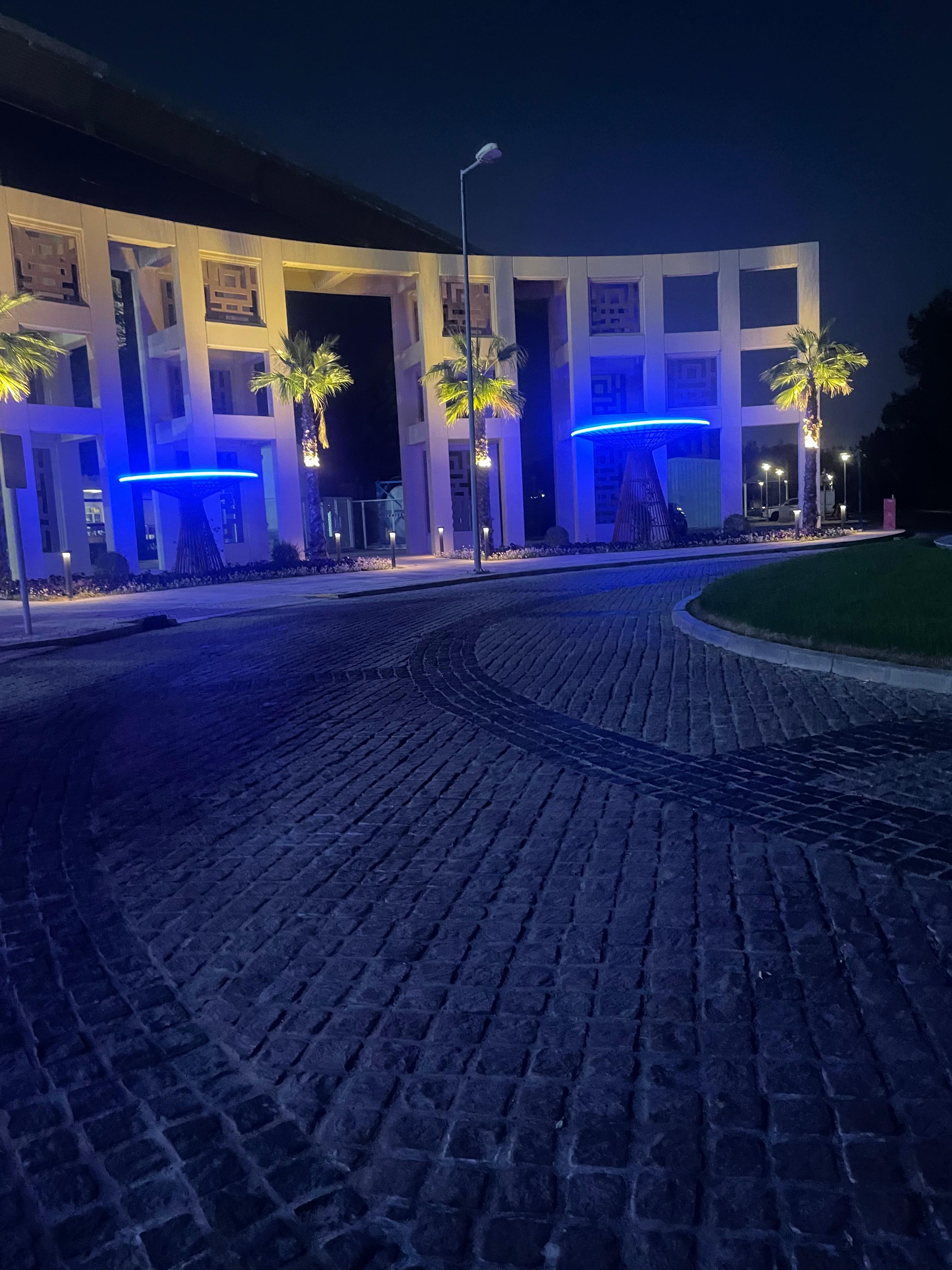 Main entrance landscape upgradation with tree trellis at Dubai Industrial City Head Office - Image 5