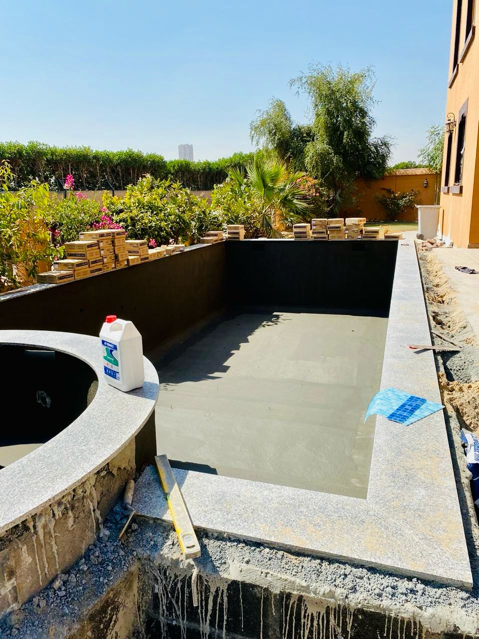 Villa swimming pool construction project in Falcon City Dubai - Photo 2