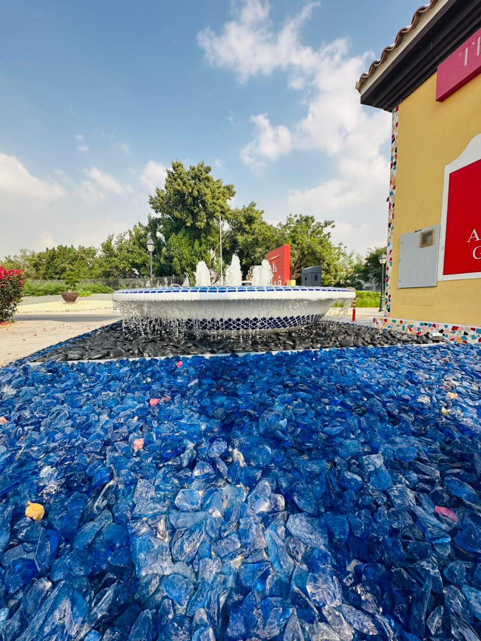 Water feature design and construction at The Villa Main Gate Dubai - Image 1