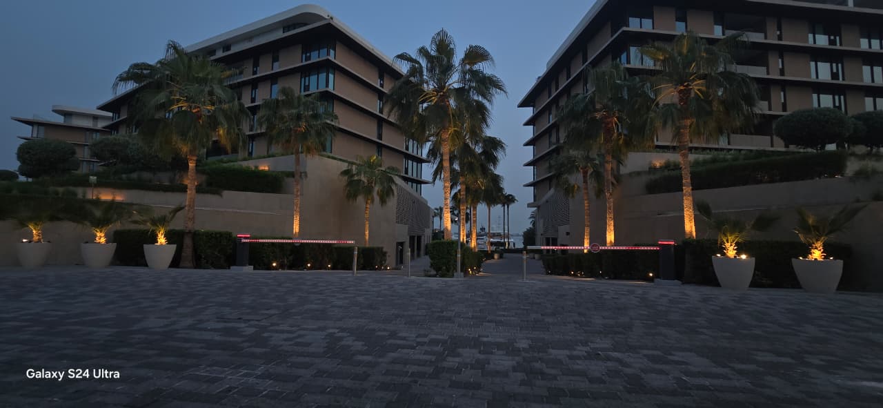 Landscape enhancement and palm tree lighting installation at Bulgari Resort & Residences Dubai - Image 5