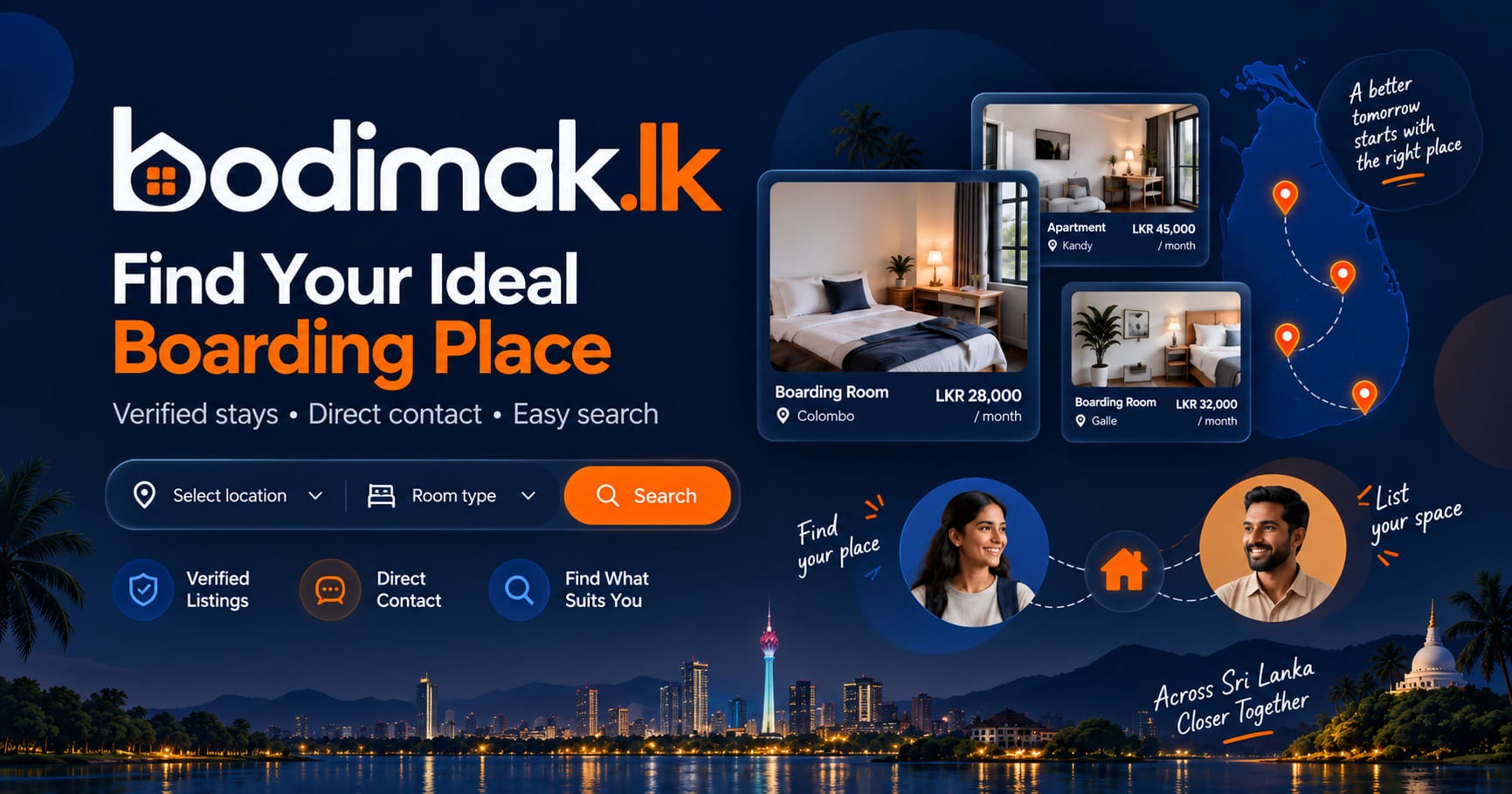Bodimak.lk – Sri Lanka Boarding Accommodation Marketplace