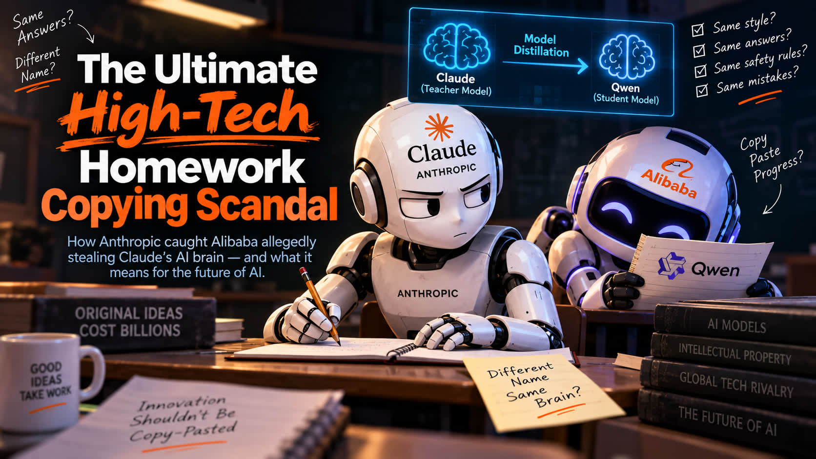 How to Copy Homework Worth $100 Million: Anthropic vs. Alibaba