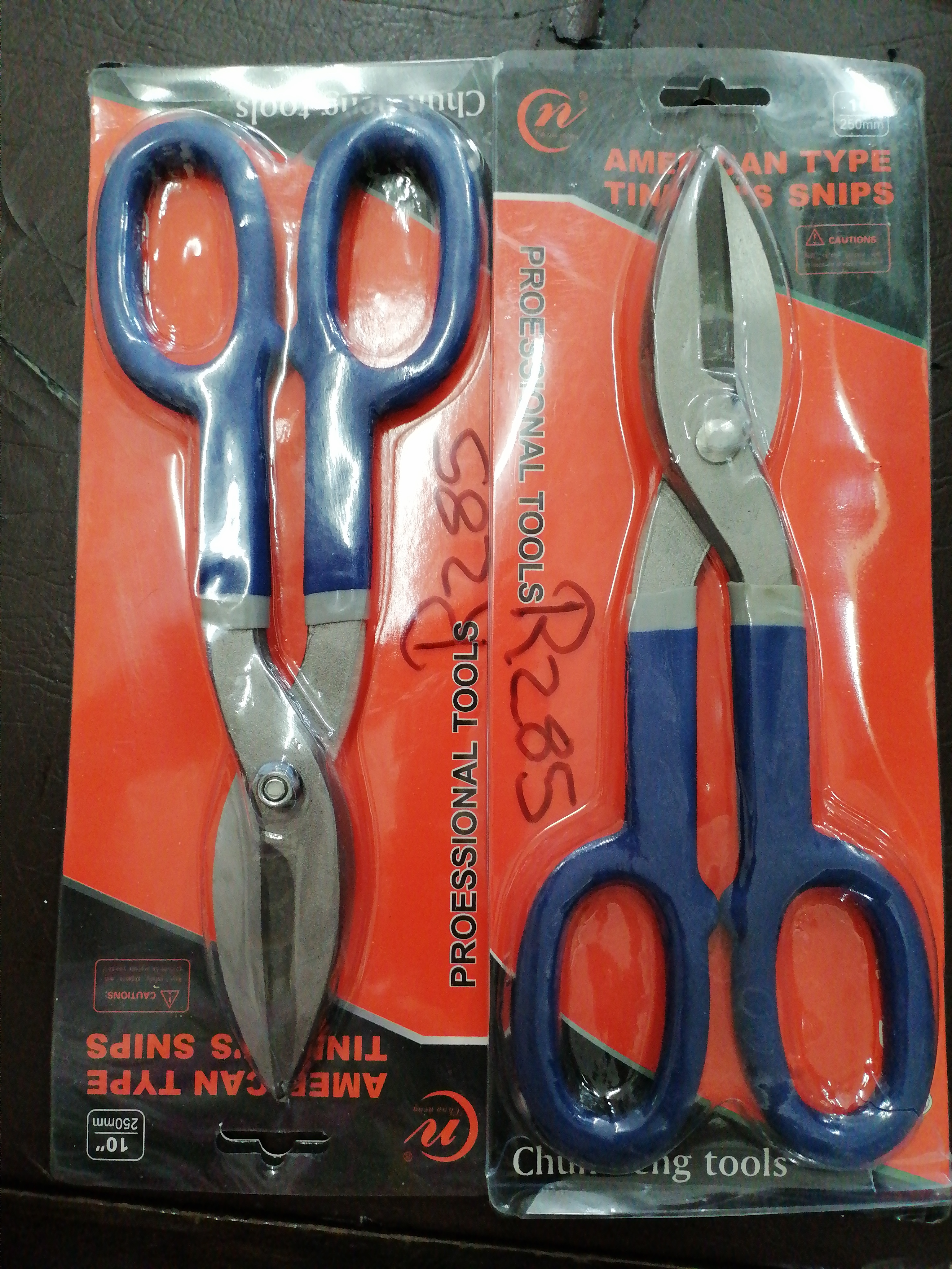 Blue and silver garden scissors