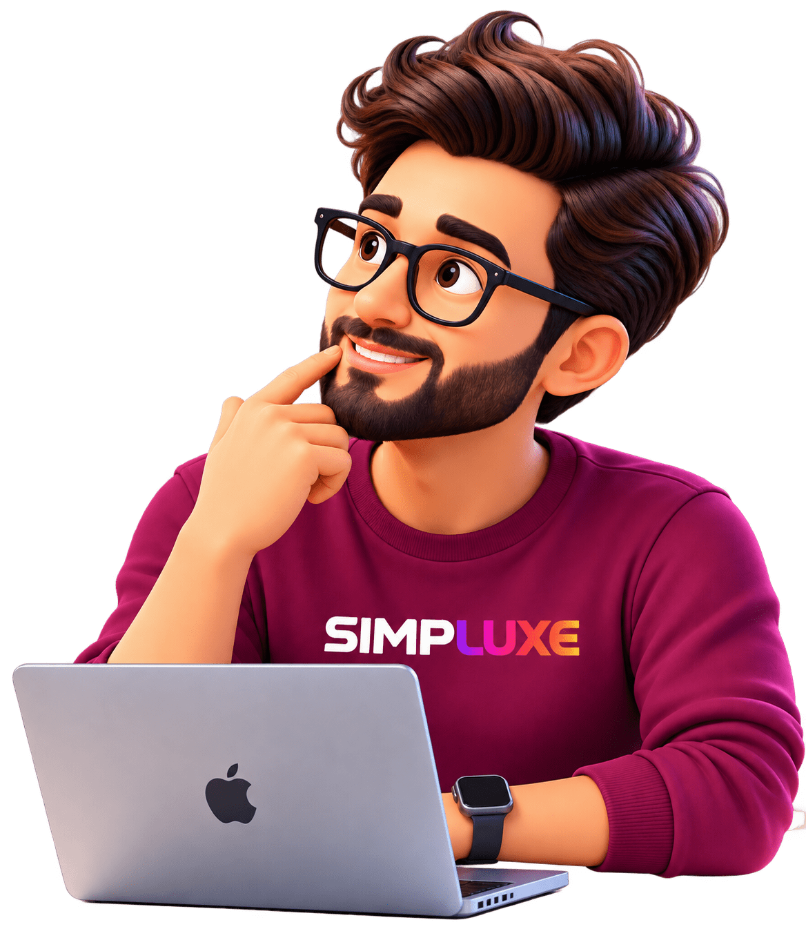 Technical Lead with laptop
