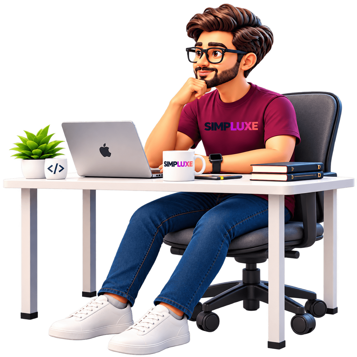 Simpluxe 3D Developer Character