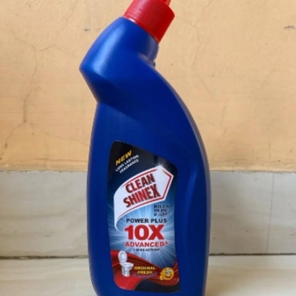 Clean Shinex Power Plus 10X Advanced Disinfectant Toilet Cleaner (Original Fresh, 600ml) – Heavy-Duty Stain Remover & Germ Killer_ 24 pieces Cartoon - image 2