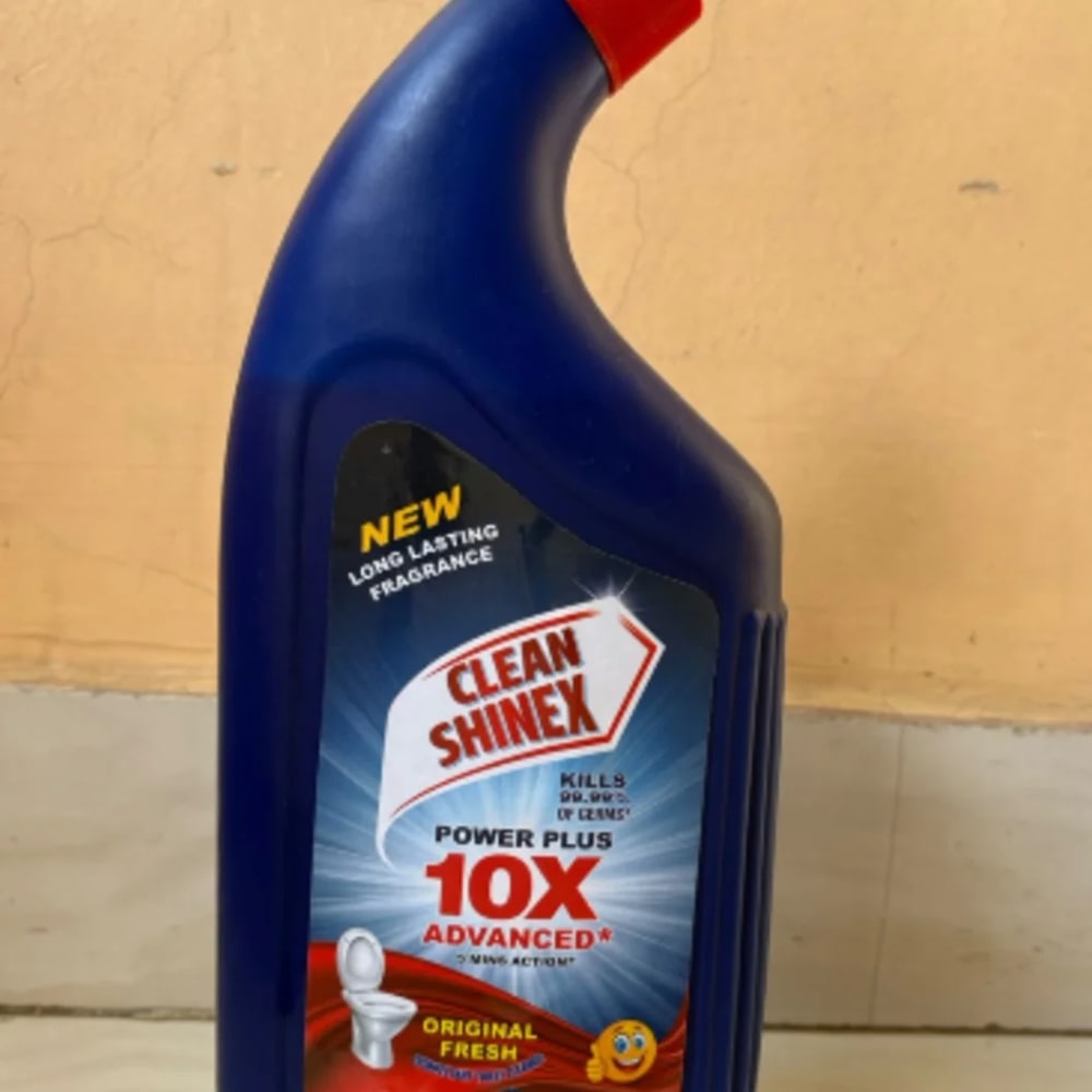 Clean Shinex Power Plus 10X Advanced Disinfectant Toilet Cleaner 1L (Original Fresh) – Kills 99.99% Germs_ 24 Pieces Cartoon - image 2