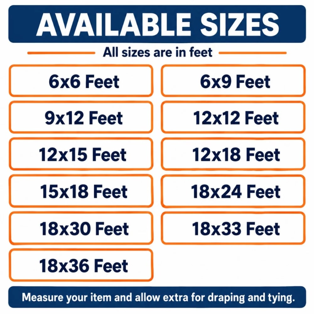 120 GSM Orange-Blue Tripal/Tarpaulin 18x36 Ft | Waterproof, UV-Resistant, Lasts 1–2 Yrs | Agriculture, Household, Construction & Vehicle Cover | त्रिपाल (18*36 ft) - image 5