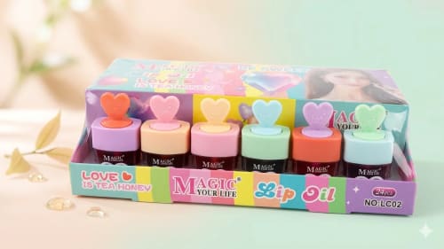 MAGIC Your Life "Love is Tea Honey" Heart Lip Oil - image 1