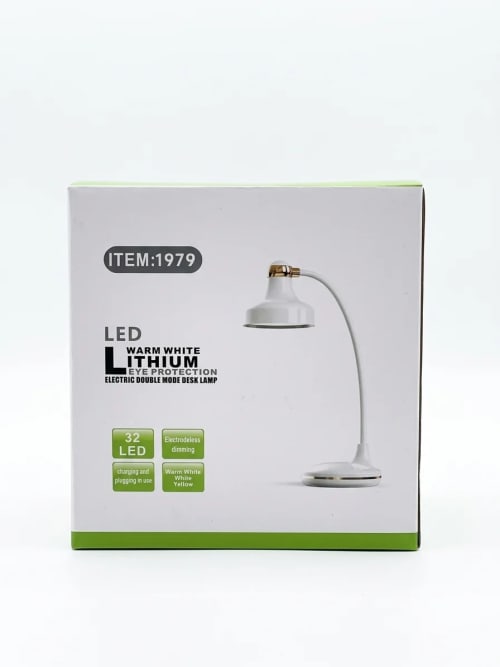 32 LED Eye-Care Reading Light, Rechargeable Lithium Battery, 3 Color Temperatures & Smooth Dimming - image 1