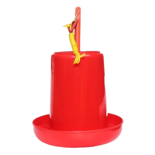Bishnu Poultry Feeder 8 KG (Pack Of 25) | Chicken Feed Pot / Kukhura Dana Bhado for Poultry Farm | Food-Grade Plastic | Made in Nepal - image 1