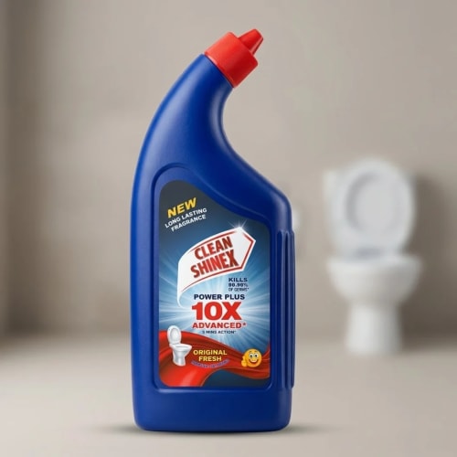 Clean Shinex Power Plus 10X Advanced Disinfectant Toilet Cleaner 1L (Original Fresh) – Kills 99.99% Germs_ 24 Pieces Cartoon - image 1