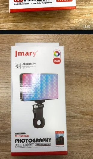 Jmary FM-150RGB Photography Fill Light - Compact & Lightweight RGB LED Panel with LCD Display - image 2