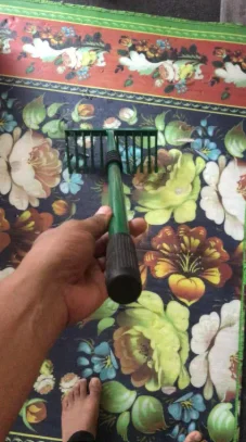 Strong Garden Weeding Rake – Hand Tool for Soil Cleaning & Root Removal - image 3