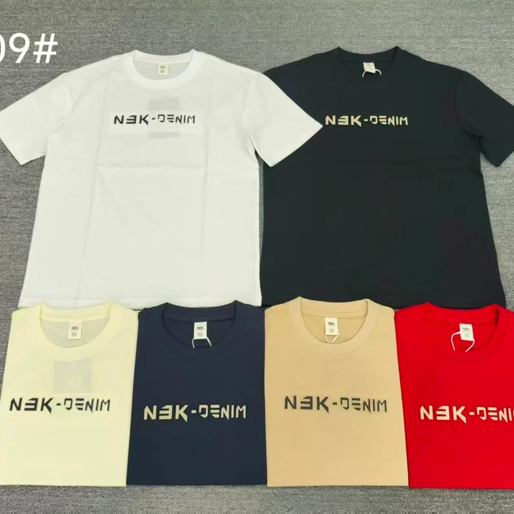 nbk denim tshirt NBK Denim Men's Premium Cotton Round Neck Half Sleeve T-Shirt | Casual Graphic Printed Tee | Model 5609 - image 2