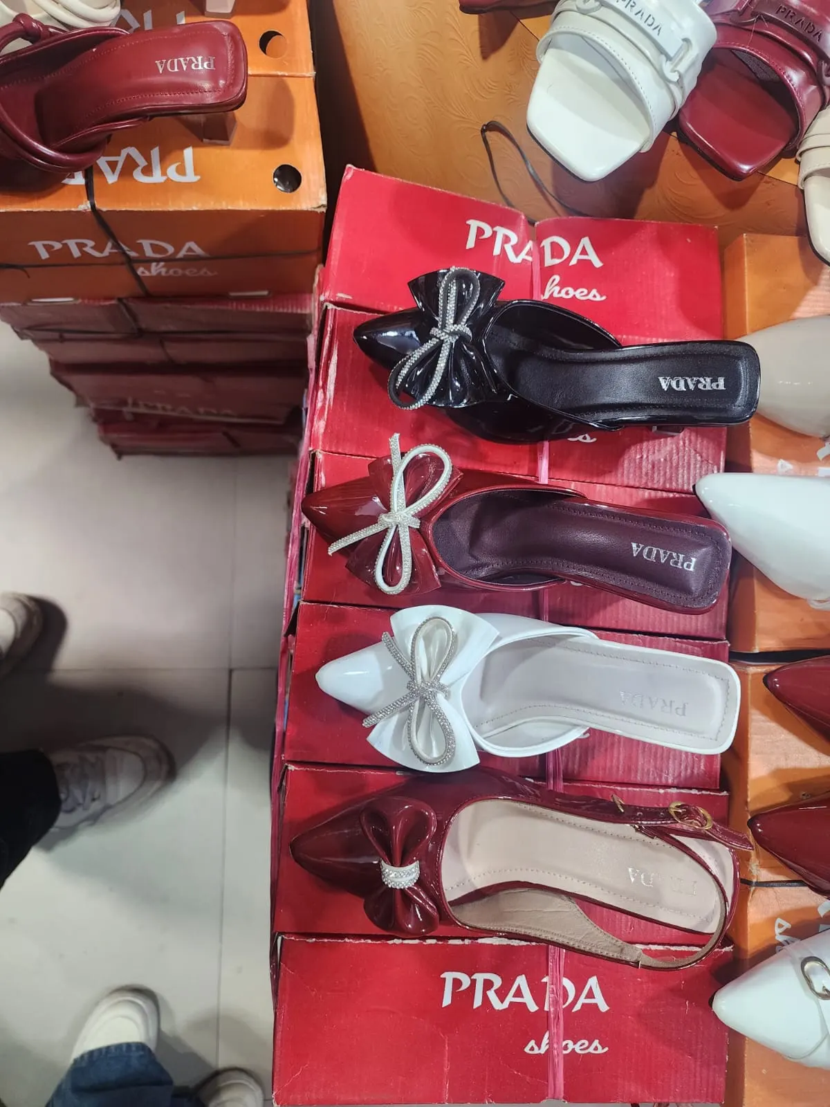 Elegant Bow Detail Pointed-Toe Slingback Flats for Women - image 2