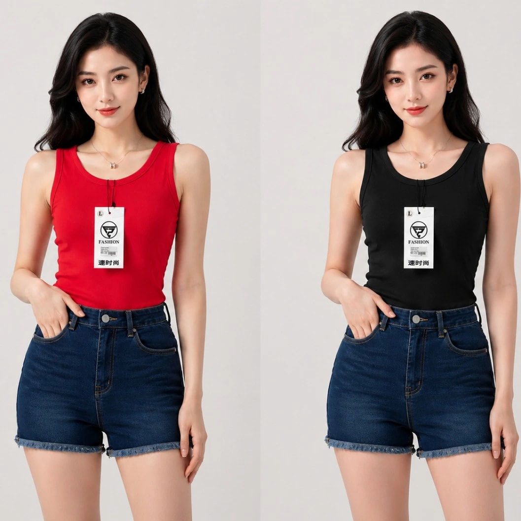 Women's Premium Ribbed Sleeveless Tank Top - image 2