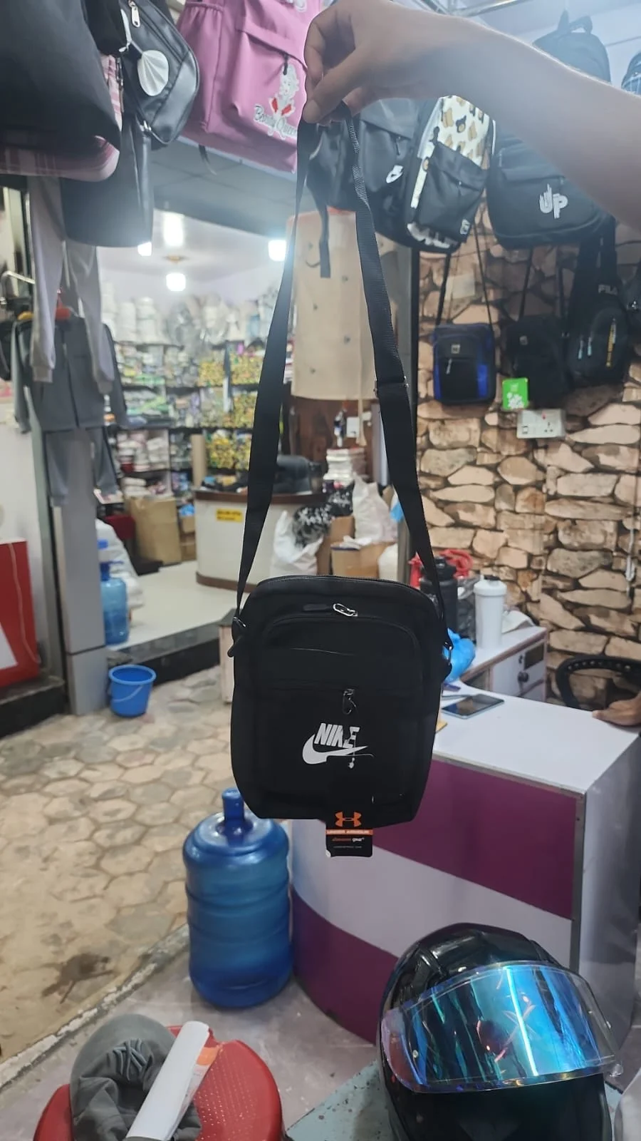 Nike Branded Black Crossbody / Messenger Bag - image 2