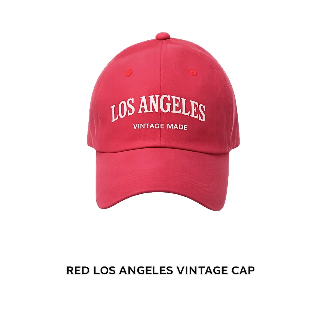 Red Los Angeles Vintage Cap - image 2