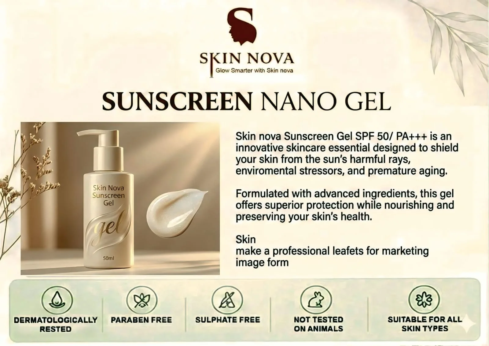 Sunscreen nano gel (Skin nova ) - image 4