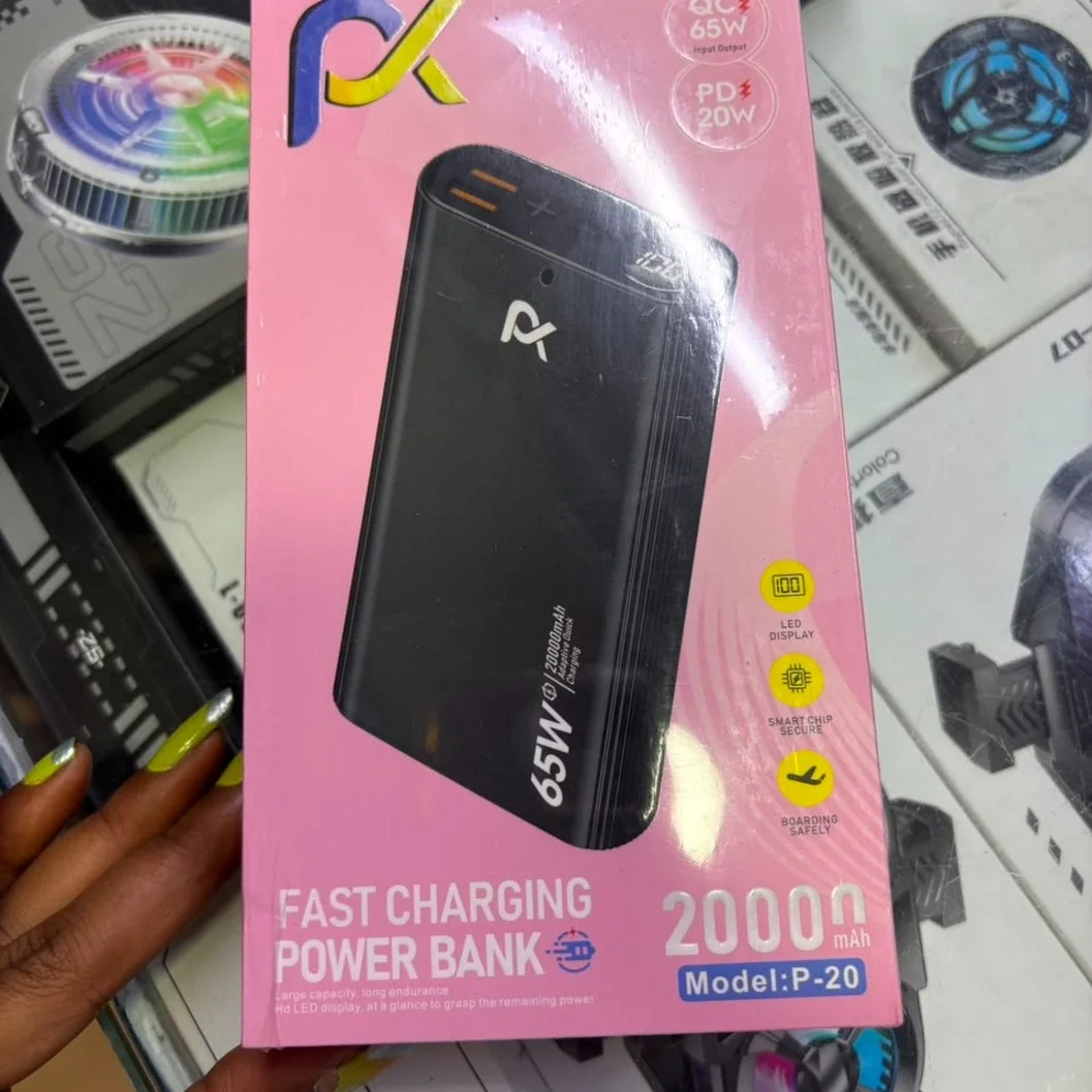 New Technology 65W Fast Charging Power Bank (20000mAh) - Model P-20 - image 2