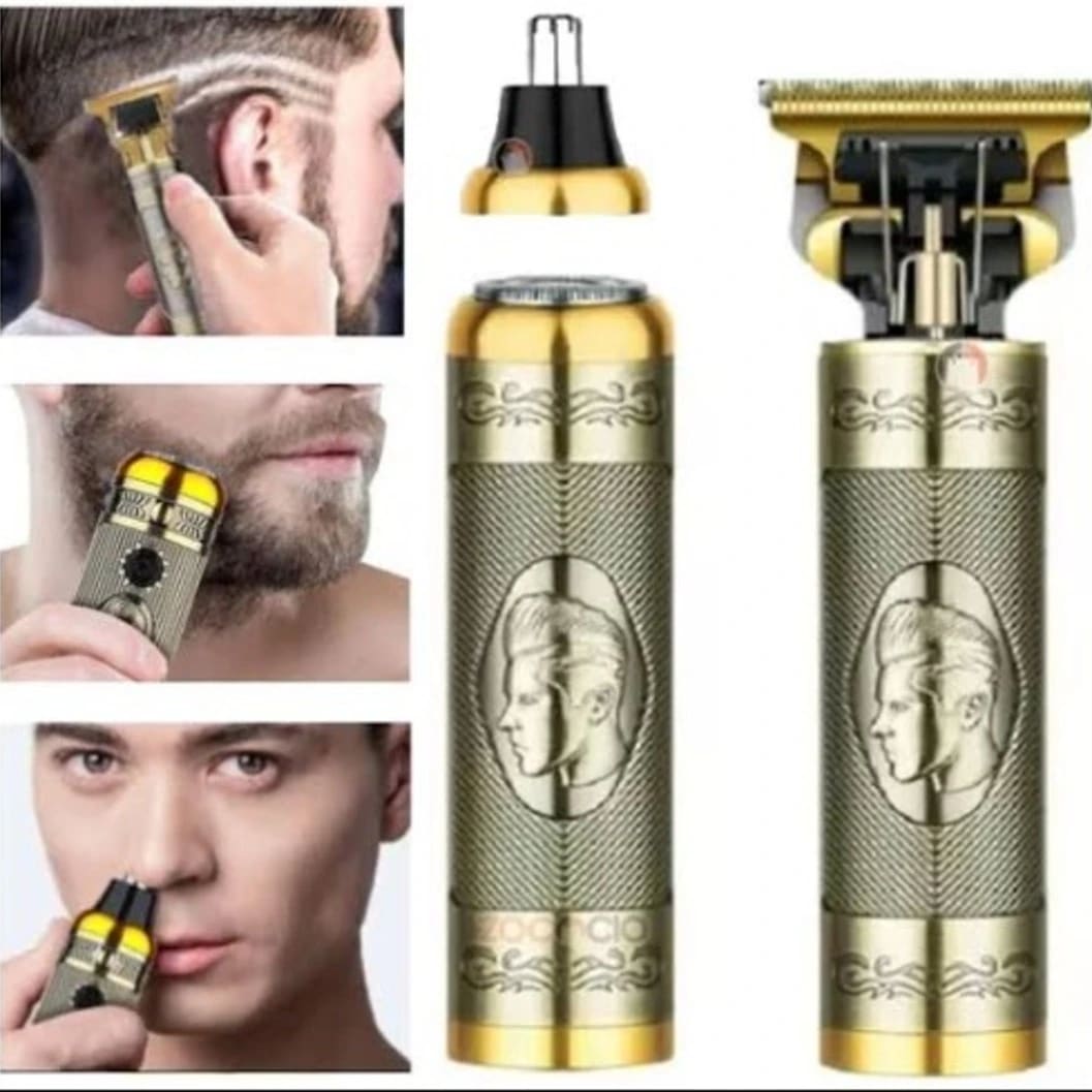 WAER 3-in-1 Rechargeable Multi-Function Men's Grooming Kit | Hair Trimmer, Beard Trimmer & Nose Trimmer | Premium Metal Body | 1-Year Warranty (pack of 10) - image 3