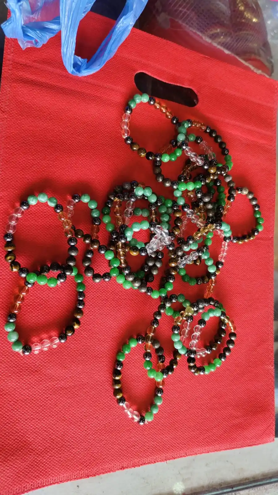 Wholesale Lot of Dhan Yog Gemstone Bracelets | Bulk Prosperity Beaded Jewelry - image 2