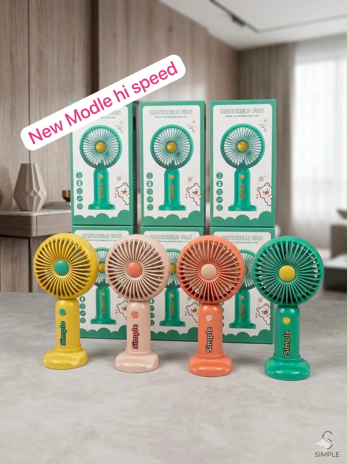 Portable High-Speed Mini Desktop & Handheld Fan - image 2