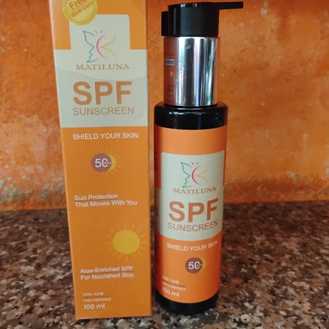Matiluna SPF 50+ Sunscreen | UVA & UVB Protection | Aloe-Enriched Daily Defence | 100ml - image 2