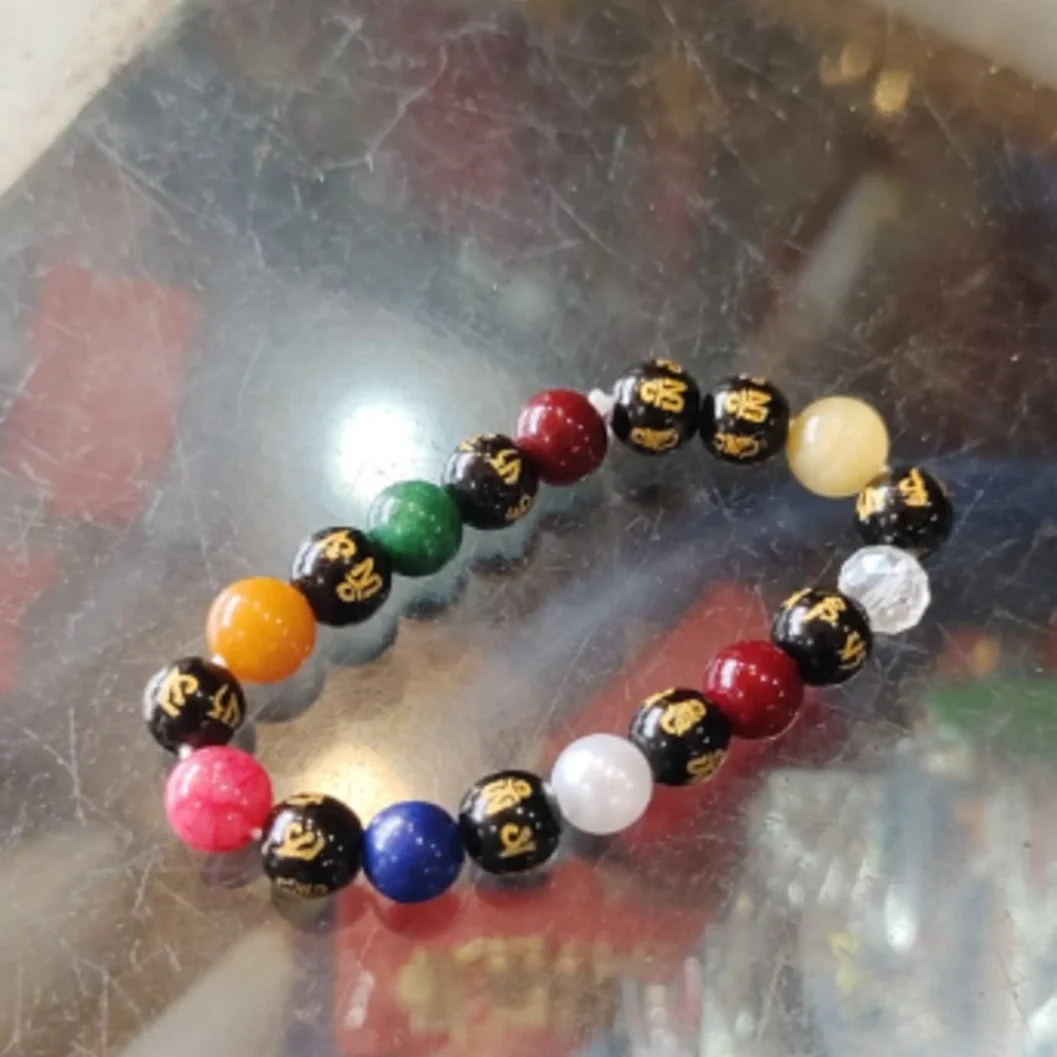 Multicolor Spiritual Beaded Bracelet – Protective Energy Charm(Nava graha bracelet ) - image 2