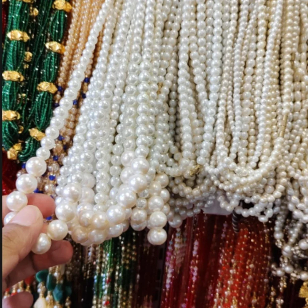 Classic White Pearl Bead Strands – Premium Gloss Finish - image 2