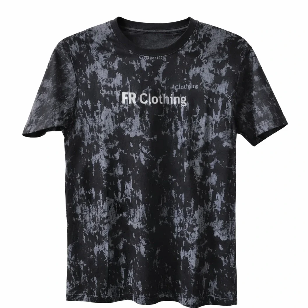 Black & Gray FR Clothing Tie-Dye T-Shirt - image 2
