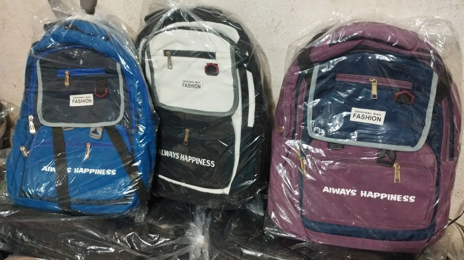 Always Happiness Multi-Compartment Backpack – Blue - image 2