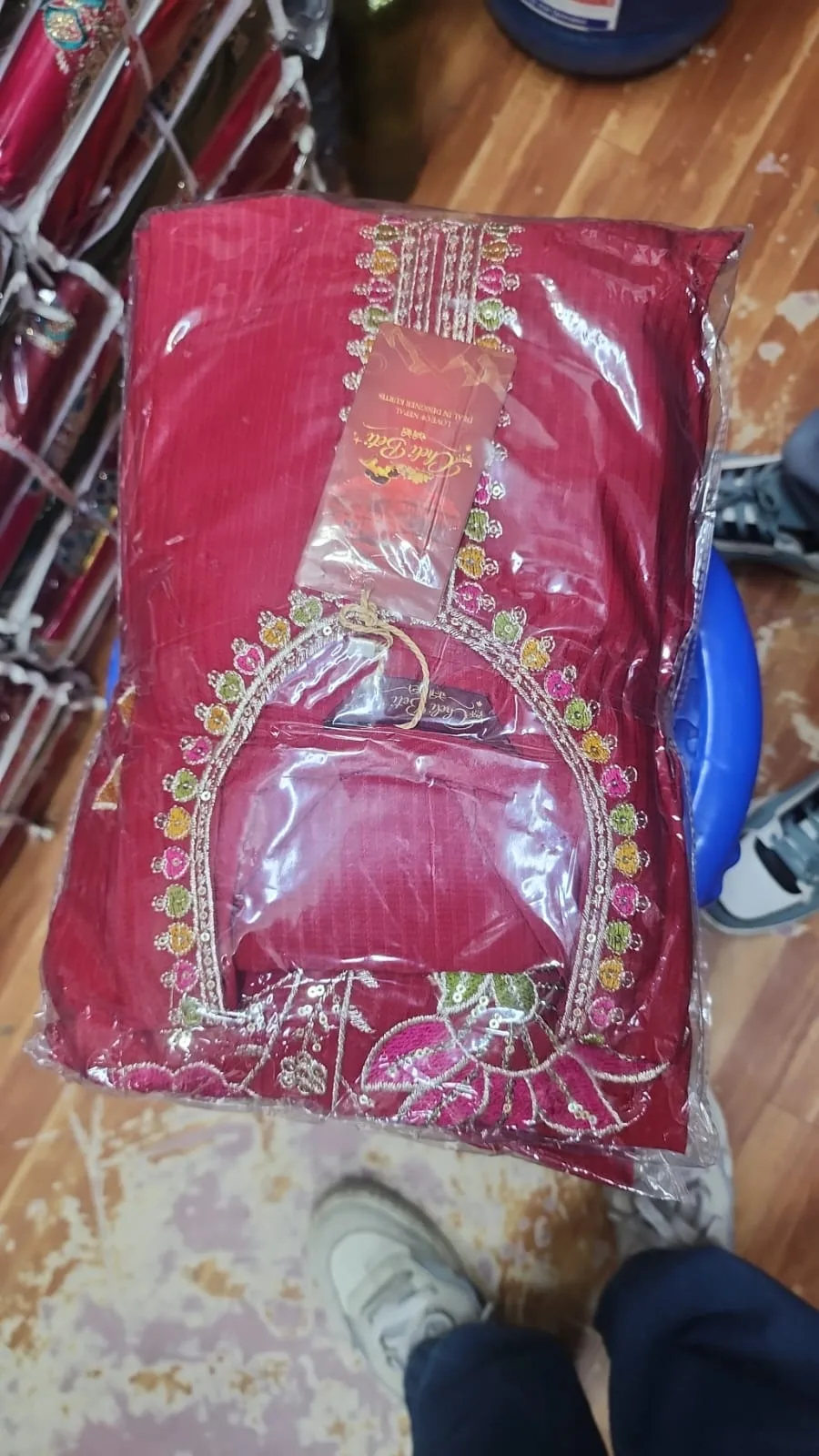 Riwaaz Premium Collection - Deep Magenta Embroidered Salwar Kameez Suit - image 4