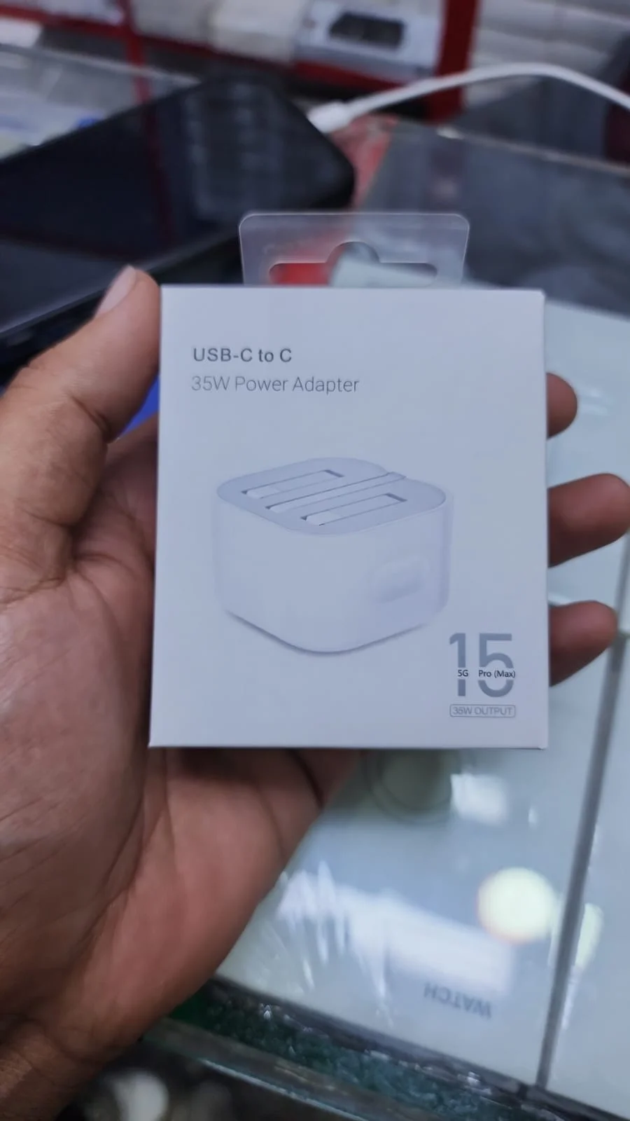 35W Dual USB-C Port Power Adapter Compact Wall Charger for iPhone 15 Series - image 2