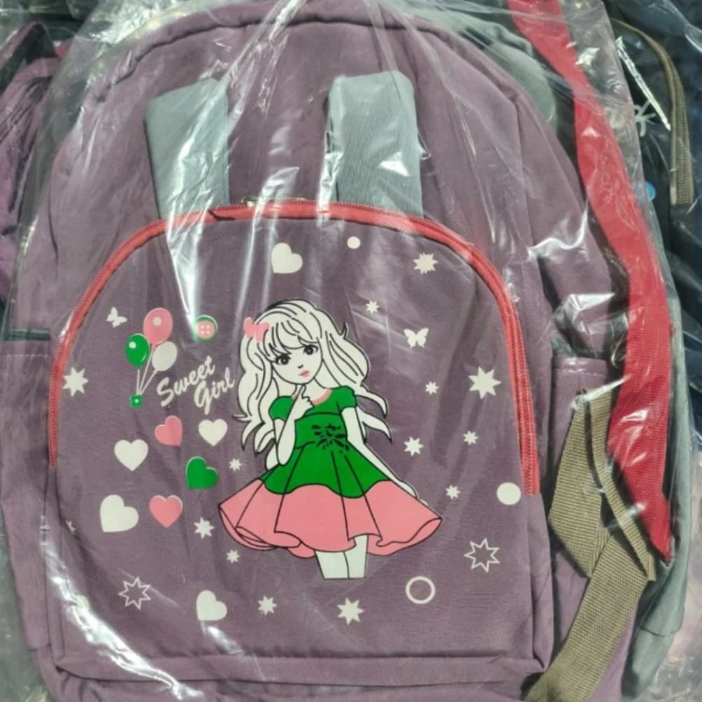  Dual-Compartment Character Backpack with Red Accents - image 2