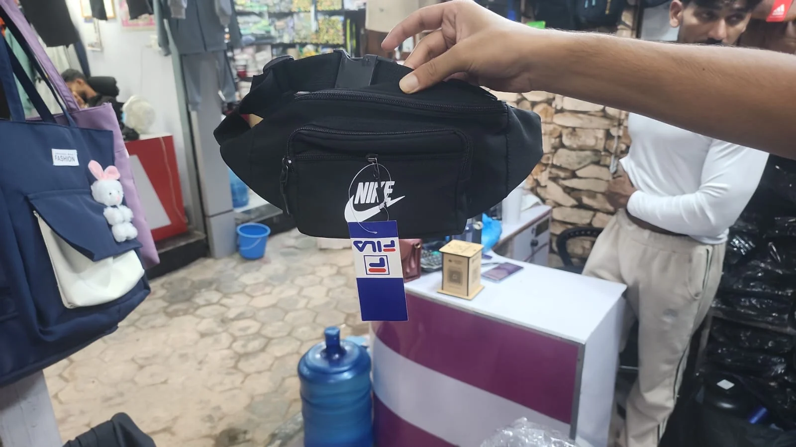 Nike Branded Black Waist Bag / Fanny Pack - image 2
