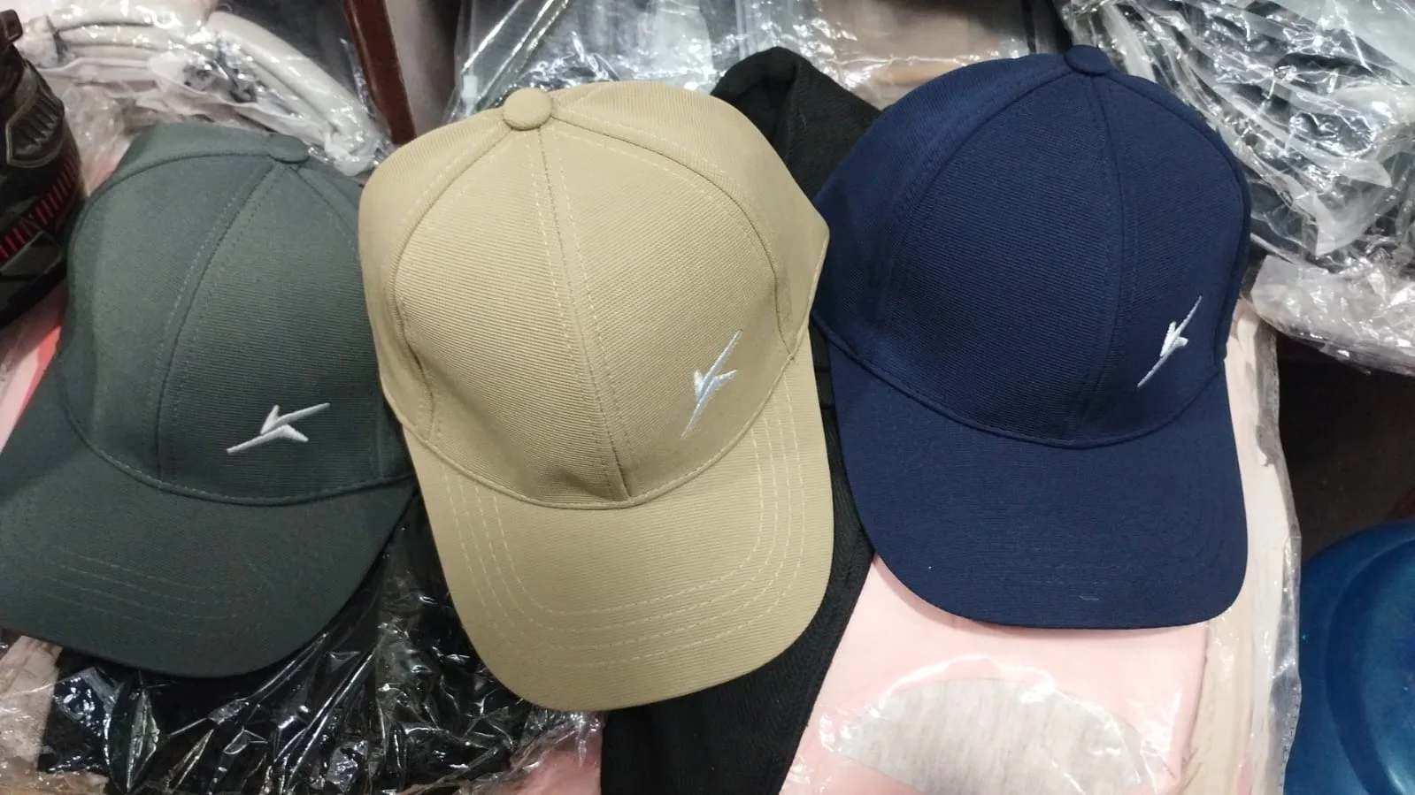 Minimalist Athletic Twill Baseball Cap Multi-Pack – Embroidered Geometric Logo Performance Dad Hat - image 2
