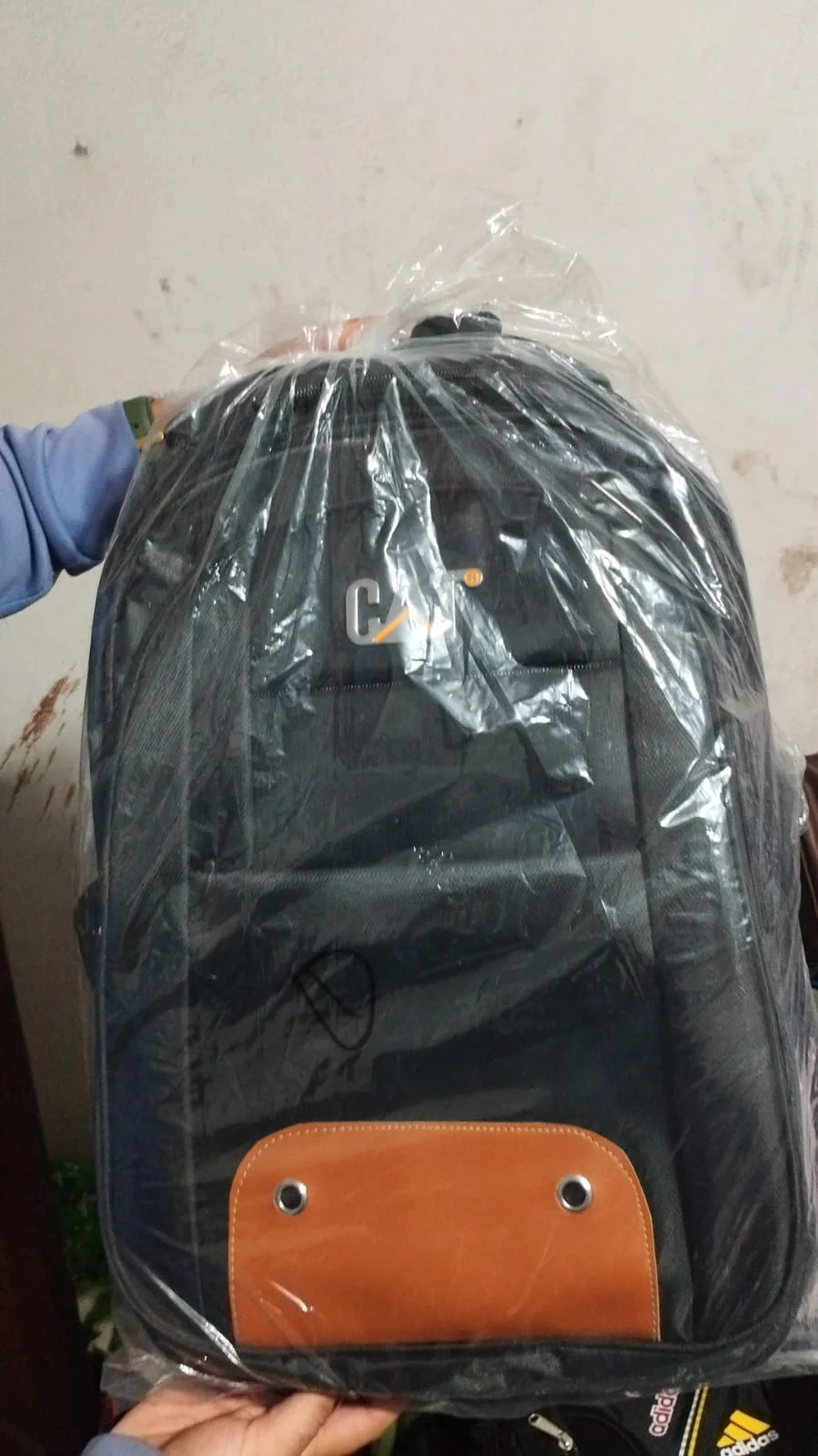 CAT (Caterpillar) Dark Grey Laptop Backpack with Leather Trim - image 2